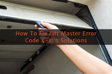 Lift Master Error Code 41 的图像结果