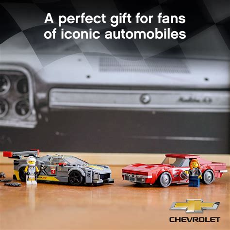 Buy LEGO Speed Champions Chevrolet Corvette C8.R Race Car and 1969 ...
