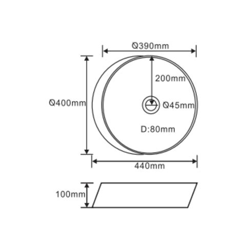 Hindware - Table Top Circle White Wash Basin - ORNATE 91218 by Decure.in