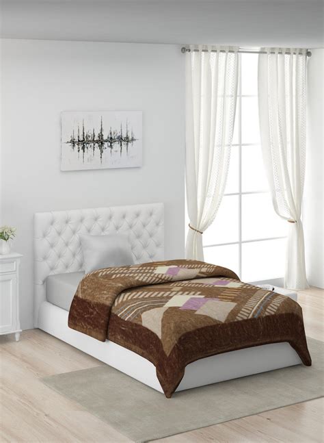 Buy Printed Mink Single Blanket for Mild Winter -1 Ply Online in India ...