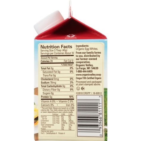 Pete And Gerry's Organic Eggs Liquid Egg Whites Organic Carton 16 oz ...