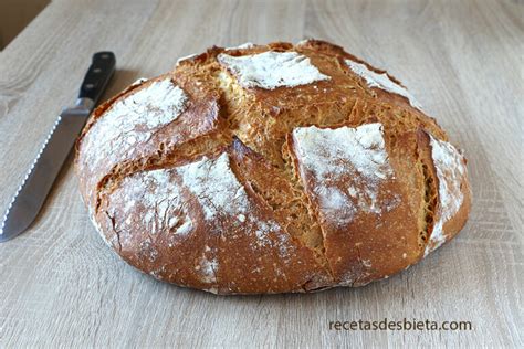 Pan SIN AMASAR con corteza CRUJIENTE - Recetas de Esbieta