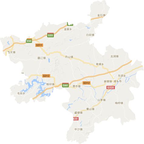 湘乡市高清地形地图