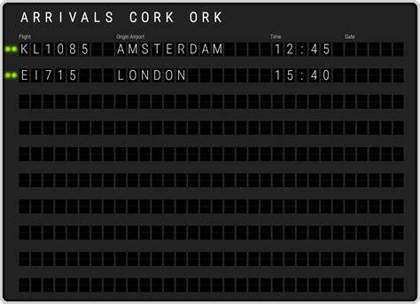 Cork Airport Arrivals [ORK] Flight Schedules & ORK arrival