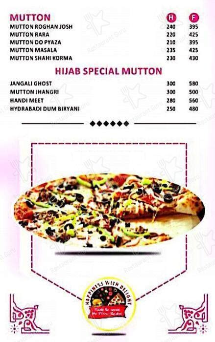 Menu at Hijab Multi-Cuisine Family Restaurant, Dehradun