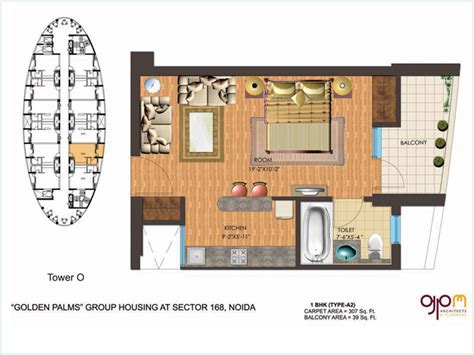 The Golden Palms Noida, Golden Palms STudio Apartments