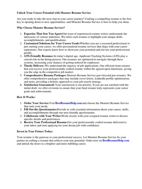 Monster.com Resume Tips 的图像结果