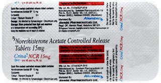 Crina Ncr 15 MG Tablet | Order Crina Ncr 15 MG Tablet 5 Online at Truemeds
