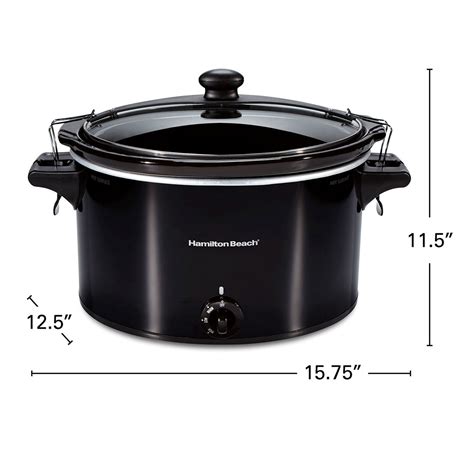Hamilton Beach 10 Quart Extra-Large Stay or Go® Slow Cooker - 33195 ...