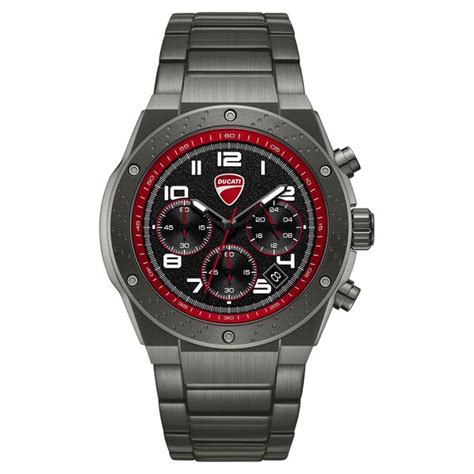 Buy Online Ducati Quartz Chronograph Black Dial Black Stainless Steel ...