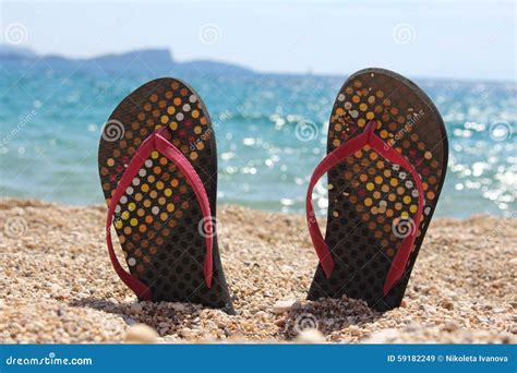 Thongs On Beach