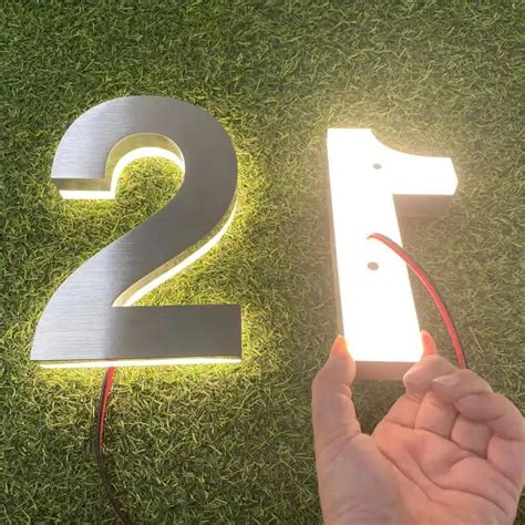 Backlit house numbers - Illuminated house signs - LED address sign – LitHouseNumberSigns