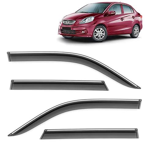KINGSWAY® Amaze Side Door Visor Car Rain Guard Compatible with Honda ...