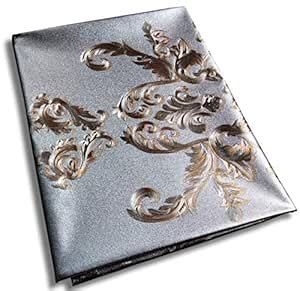 Buy Aliz Gallery Golden 3D Designed Waterproof Rexine Table Cover ...