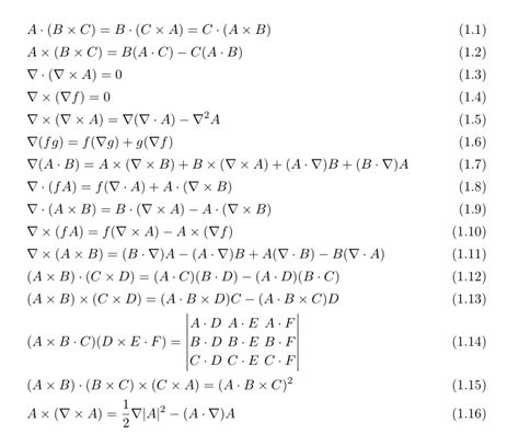 Vector Calculus Identities 的图像结果