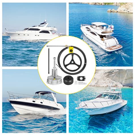 SS13713 Steering Kit Munirater SS13713 13ft Boat Rotary Steering System ...