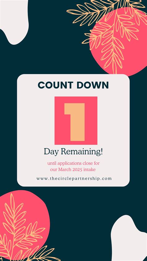 ⏳Only 1 day remaining to apply for your opportunity to be part of The ...