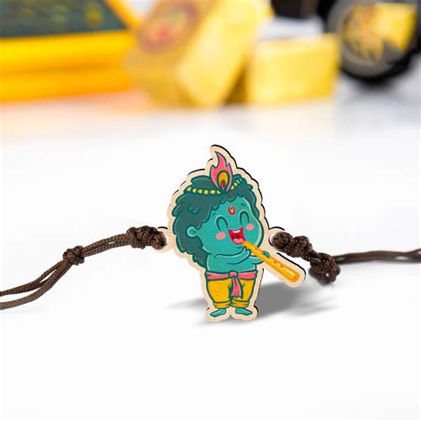 Wooden Rakhi | Little Kanha – ChitraChaya