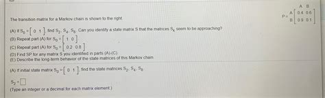 Image result for Markov Chain Transition Matrix Example