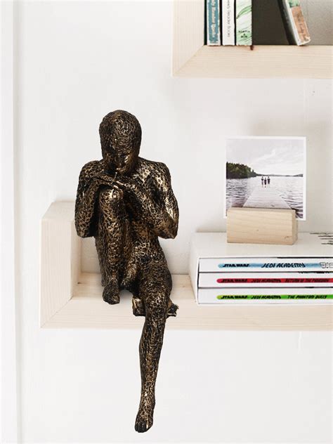 Man Sitting in Thinking Position Handcrafted Decorative Showpiece ...