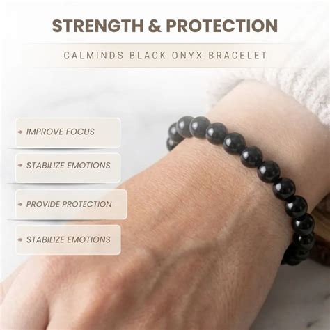 Black Onyx Crystal Bracelet – Strength, Protection & Confidence
