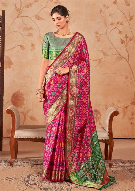 Shop Banarasi Patola Sarees Online | Sunasa