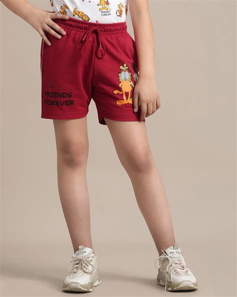 Garfield Regular Fit Shorts For Girls – Kidsville