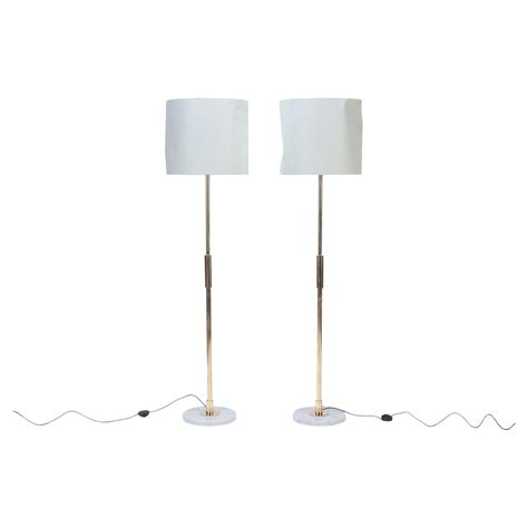 Stylish Mid-Century Modern Brass Italian Floor Lamp, circa 1950 For ...