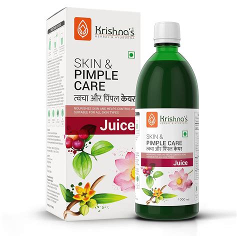 Buy KRISHNA'S HERBAL & AYURVEDA Skin & Pimple Care Juice - 1000 Ml ...