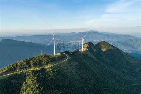 广东河源缺牙山风力发电机高清图片下载-正版图片501658426-摄图网