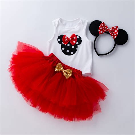 Romper With Tutu Skirt Set And Headband