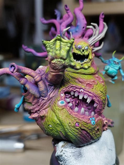 WIP of my beast of nurgle! I experienced a lot on colors. : r/Warhammer40k