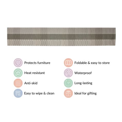 Grey Waterproof Dining Table Runner Online - Premium Table Runner ...