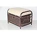 IRA Furniture Handmade Rattan Wicker Ottoman Footstool Pouf Stool w ...