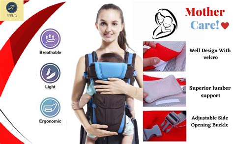 Antil's Baby Carrier Bag Adjustable Hands Free 4 in 1