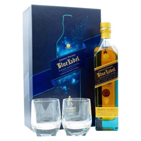 Johnnie Walker Blue Label Gift Pack with 2 Glasses India | Ubuy