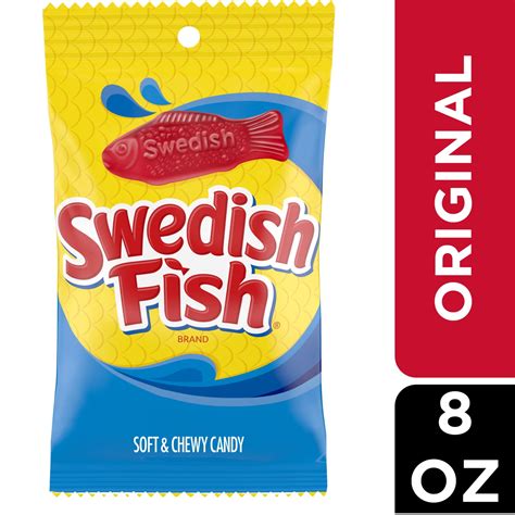 Mondelēz International SWEDISH FISH Soft & Chewy Candy, 8 oz, Classic ...