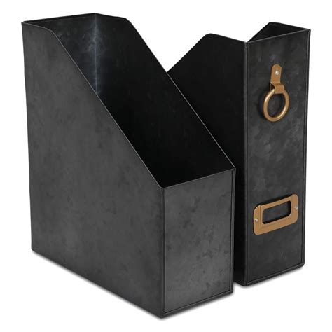 Elan Method Galvanized Metal File Holder | Desktop Organizer for Office ...