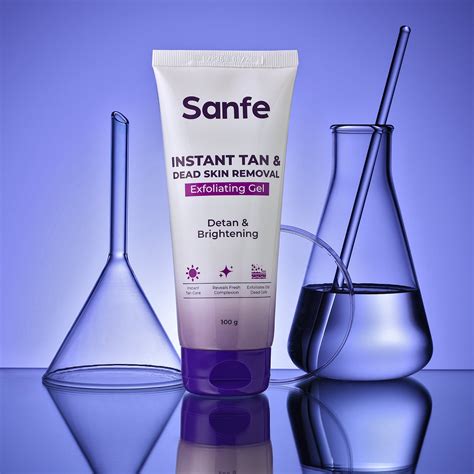 Sanfe Instant Tan & Dead Skin Removal Exfoliating Gel | Face & Body Exfoliator
