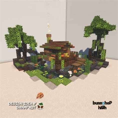 Image result for Minecraft Swamp Hut Tutorial