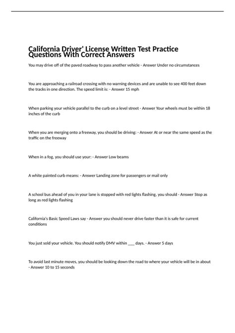 Image result for Driver License Test Questions