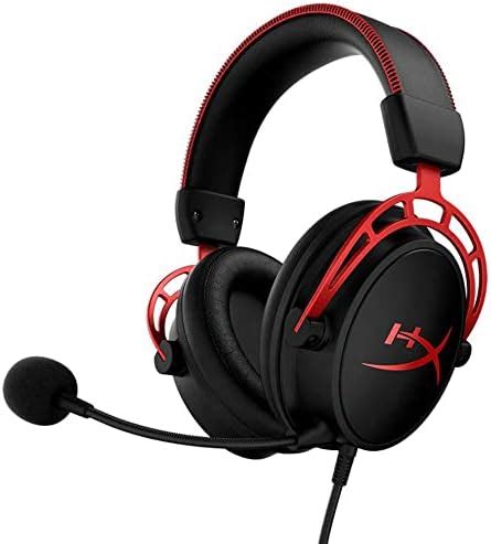HyperX Cloud Alpha Over Ear Wired Headphones with Mic (Red) - Buy ...