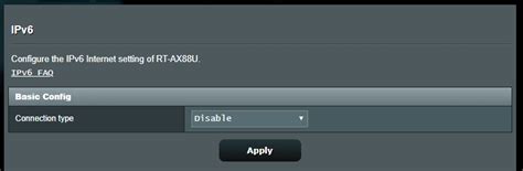 Image result for Disable IPv6 Asus Router