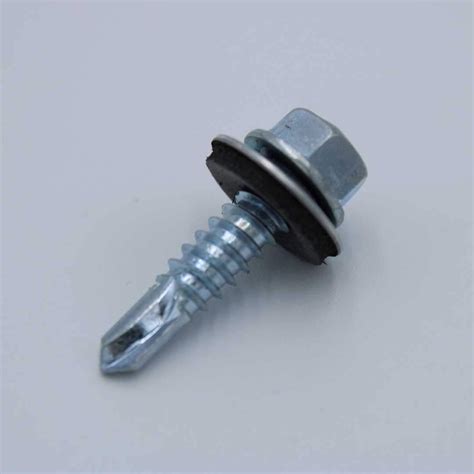 Pija Galvanizada Autotaladrante 1/4" X 1" Con Neopreno - NAGOMSA