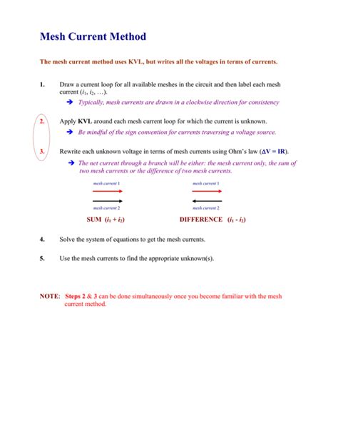 Image result for Mesh Current Method Examples