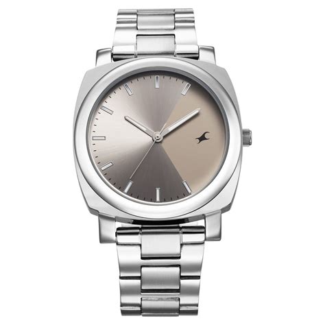 Buy Online Fastrack Stunners X Quartz Analog Grey Dial Stainless Steel ...