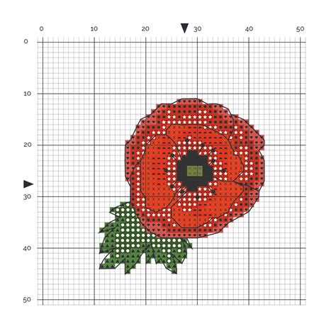 Image result for Cross Stitch Poppy Pattern