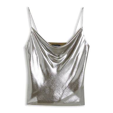 Buy Women Silver Cowl-Neck Strappy Top Online at The Collective - 1020189