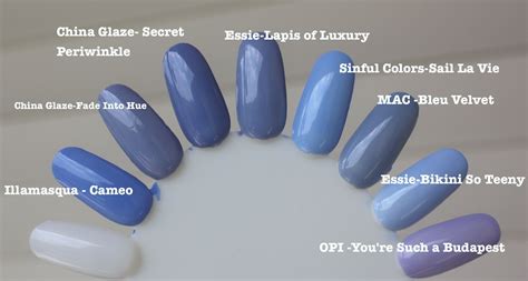 Periwinkle Comparisons | Periwinkle nails, Nail colors, Nails