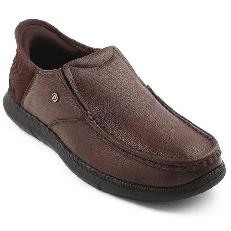 Buy Healers Brown Formal Non Lacing Moccasin For Men S201-02 By Liberty
